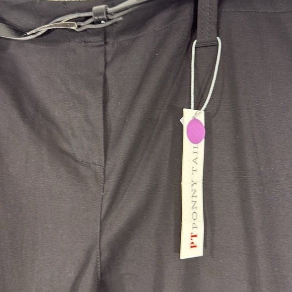 Ponny Tail Belted Black Women’s Trousers Size XL - Picture 2 of 9